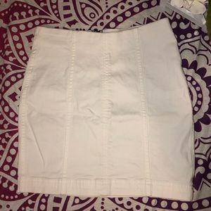 Reduced!!! Free People white mini skirt.